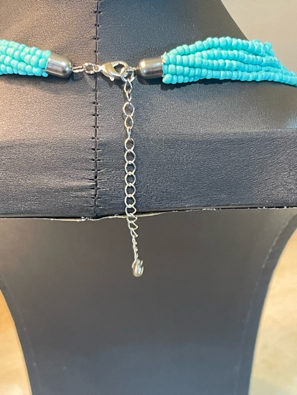 Turquoise Multi-Strand Beaded Necklace - Picture 5 of 10